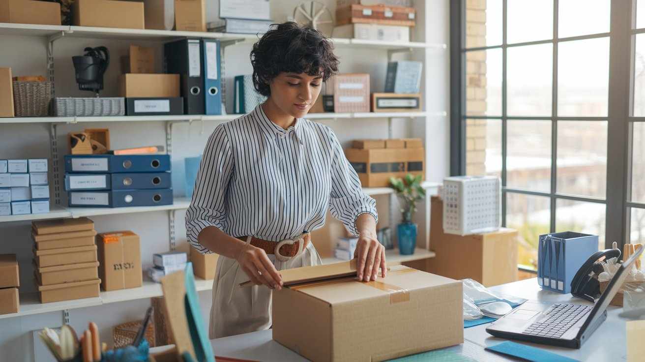 Solopreneur reviewing business turnover and advance tax details.