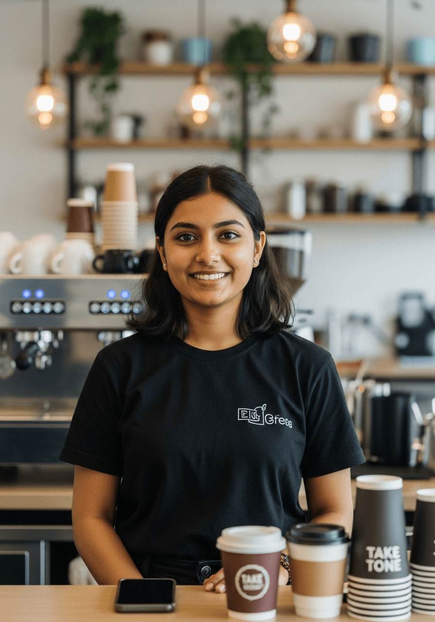 Local Café Owner, Priya, simplifying finance management and tax filing by syncing everything in one place with her bank account.