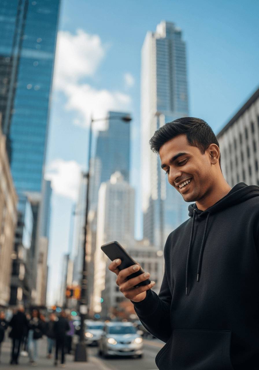 Financial Analyst at American Express, Karan, effortlessly filing taxes by automatically fetching income and expense data from his Indian bank account.