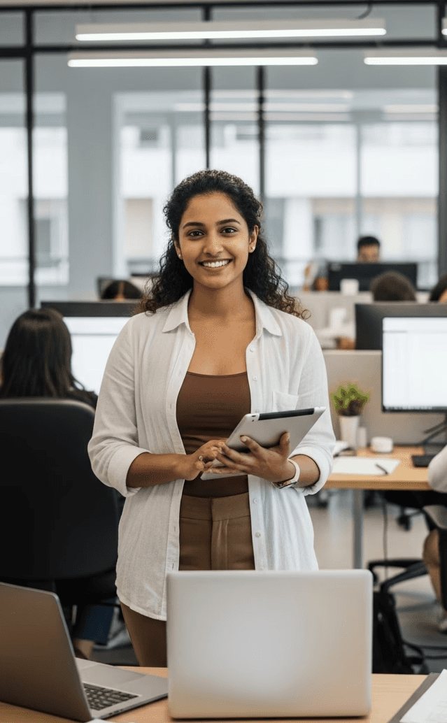 Marketing Manager at an e-commerce Company, Priya, uploading her Form 16 for quick tax filing.
