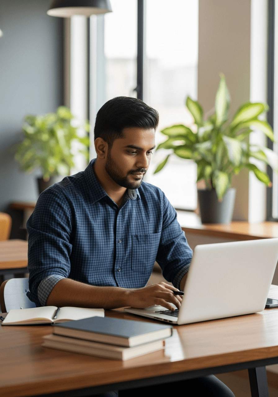 Rohan, developer at a Financial Firm, filing taxes easily by auto-fetching salary details from his HRMS.